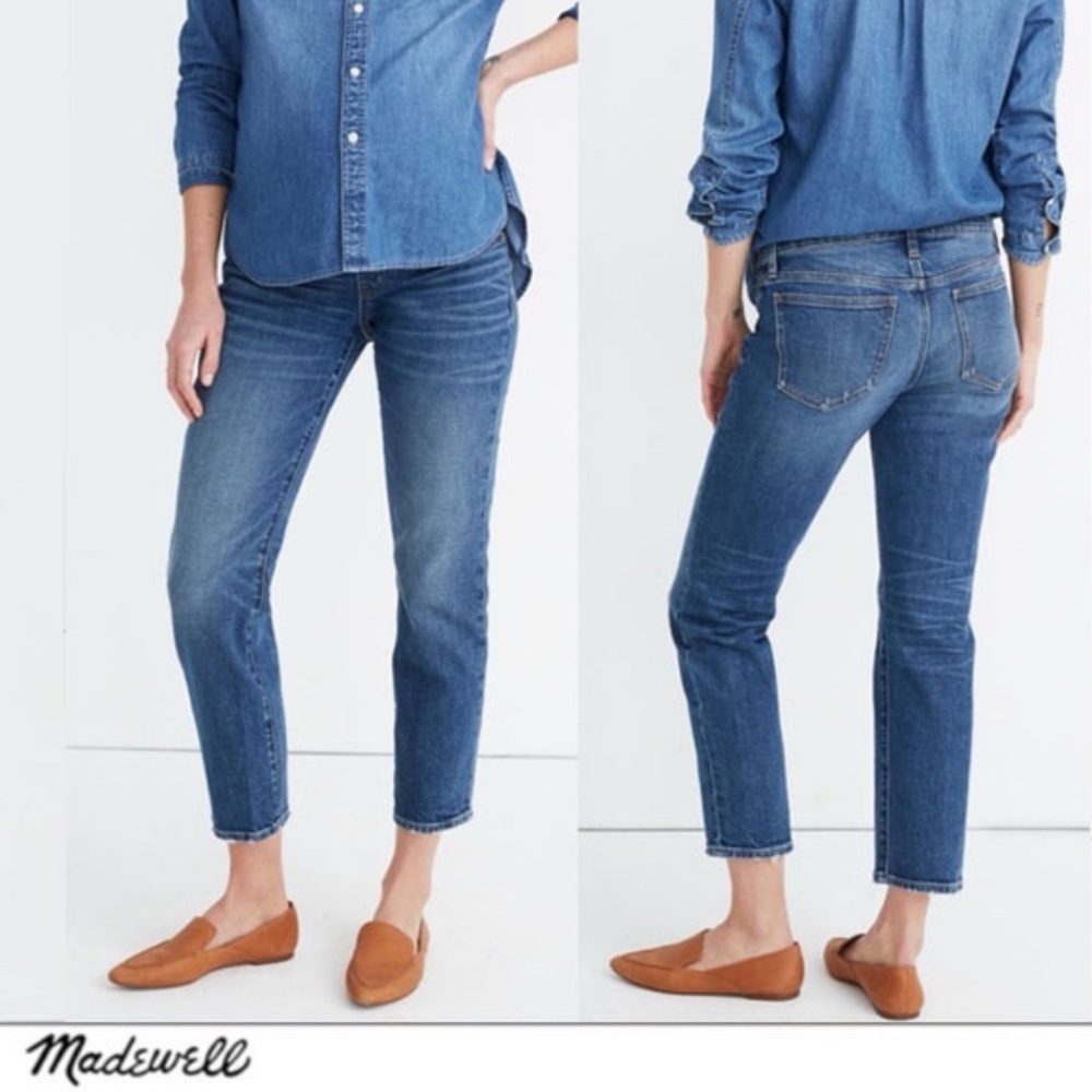 Madewell Maternity Classic Straight Jeans NWT